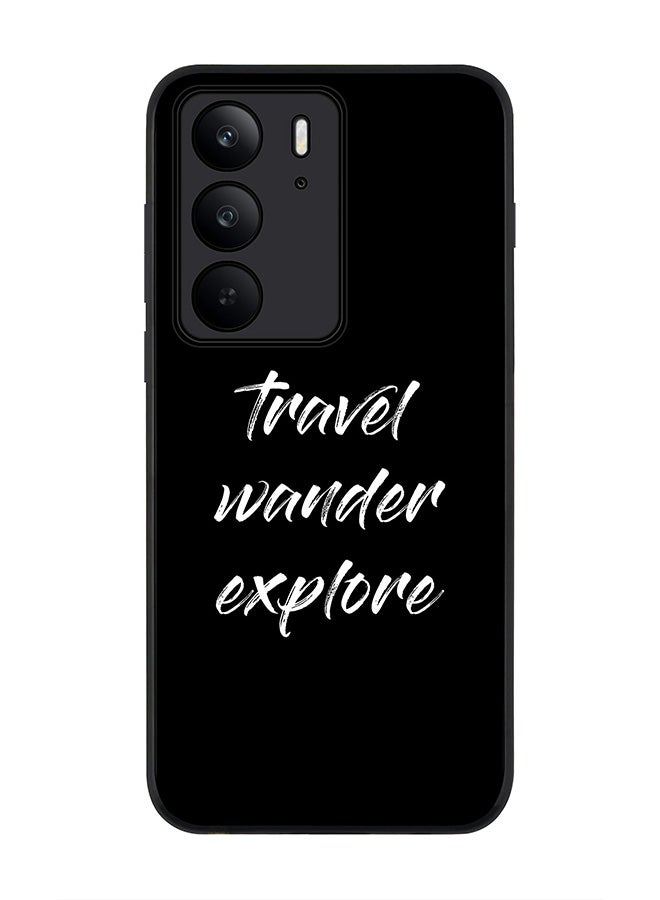 Stylizedd غطاء لجهاز Realme C75x / C75 4G، حماية كاميرا رفيعة، غطاء هاتف مضاد للصدمات - سفر، تجول، استكشاف - Image 1